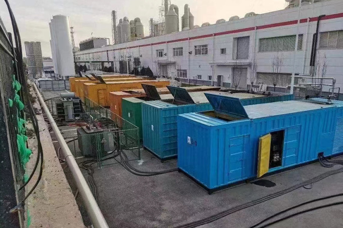 广州发电机租赁施工现场